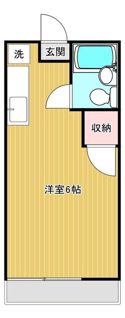 フラット程久保　の間取り