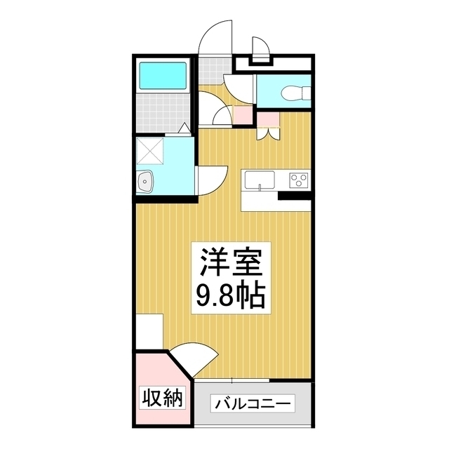 レオパレスクレールⅡ108の間取り