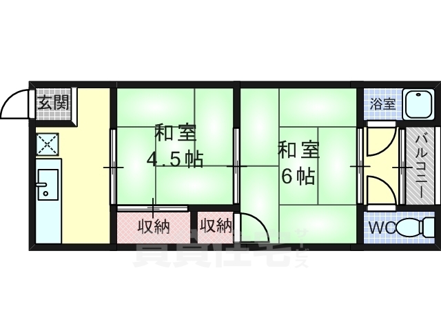豊栄ハイツ205の間取り