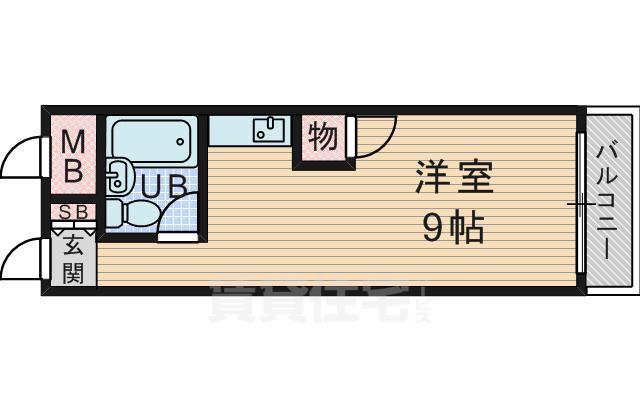 大阪府豊中市西緑丘1丁目の賃貸マンションの間取り