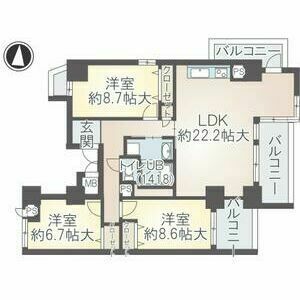 イーグルヘッド橦木の間取り