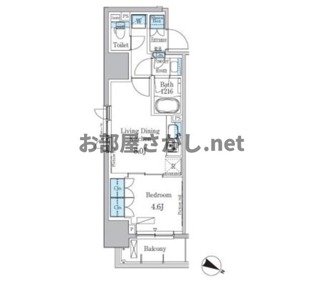 パークアクシス小伝馬町の間取り