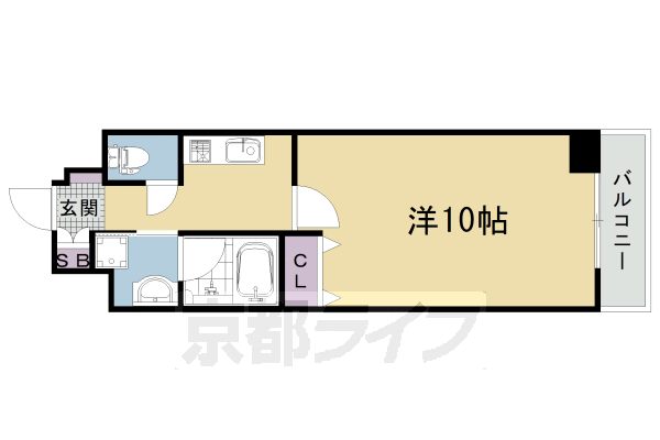 アスヴェル京都西大路御池の間取り
