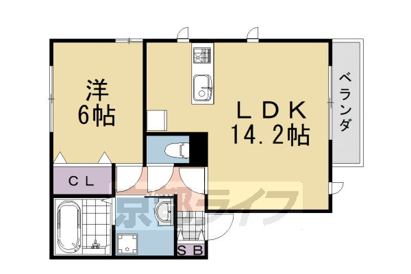 コンフォート見晴201の間取り