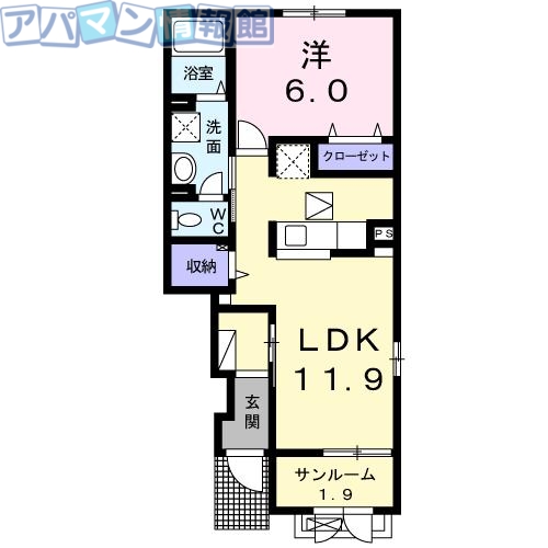 ラフィー城山の間取り