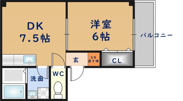 セントラルハイツⅡの間取り