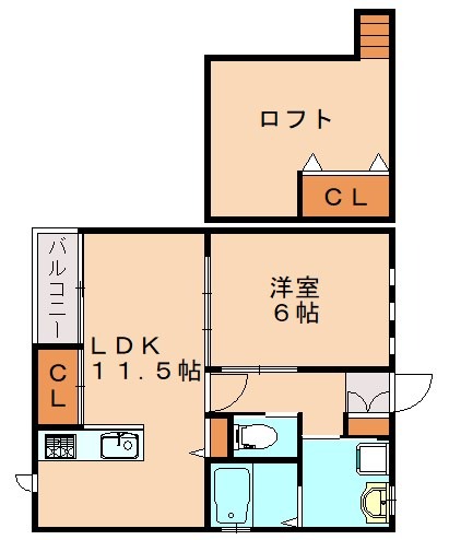 リッツハウス202の間取り