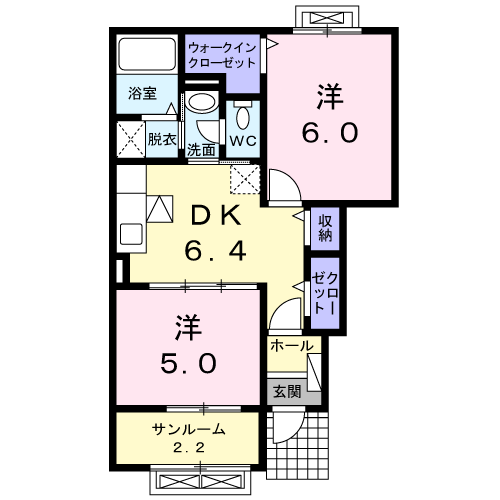 マルニー　Ⅳの間取り