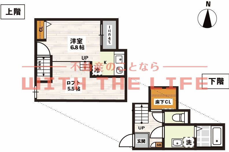 ADC櫛原YUNOⅡ205号の間取り