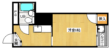 「シモン堀川」401の間取り